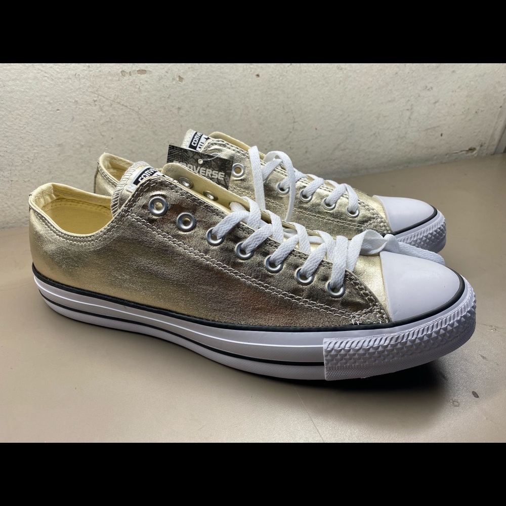 New Unisex Converse All Star CTAS Ox Light Gold/White 153181F Men 11/Women 13